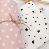 White & Pink Stars Πανάκια Φροντίδας