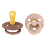 BIBS ΣΕΤ ΠΙΠΙΛΕΣ 2ΤΜΧ – COLOUR – WOODCHUCK/BLUSH – ΣΤΡΟΓΓΥΛΗ No2