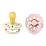 BIBS ΣΕΤ ΠΙΠΙΛΕΣ 2ΤΜΧ – BOHEME – IVORY/BLOSSOM – ΣΤΡΟΓΓΥΛΗ No1