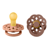 BIBS ΣΕΤ ΠΙΠΙΛΕΣ 2ΤΜΧ – BOHEME – PEACH/WOODCHUCK – ΣΤΡΟΓΓΥΛΗ No1