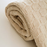 Natural Knitted Κουβερτούλα