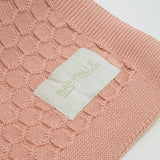 Dusty Pink Knitted Κουβερτούλα