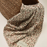 Boho Flowers Minky Κουβερτούλα από Βαμβακερή Μουσελίνα