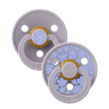 BIBS – STUDIO COLLECTION ΣΕΤ ΠΙΠΙΛΕΣ 2ΤΜΧ – JASMINE FOSSIL GREY MIX – ΣΤΡΟΓΓΥΛΗ No1