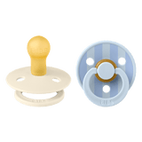 BIBS – STUDIO COLLECTION ΣΕΤ ΠΙΠΙΛΕΣ 2ΤΜΧ – BLOCK BABY BLUE/DUSTY BLUE – ΣΤΡΟΓΓΥΛΗ No1